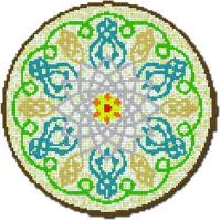 Панно из мозаики для хамама  0508-002  d=120