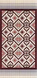 мозаика орнамент бордовый 0508-100  160x65 см