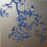 Панно птицы из мозаики
