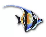 Панно из мозаики для бассейна Морская рыбка 0,3x0,3 м
