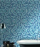 дизайн ванной комнаты с туалетом мозаикой 102